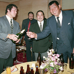 (左から)天龍源一郎、ラッシャー木村、ザ・グレート・カブキ、坂口征二