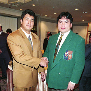 高田延彦と三沢光晴(右)