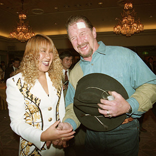 テリー・ファンクと北斗晶(左)