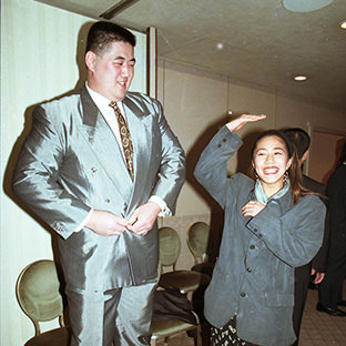 北尾光司(左)と山本美憂