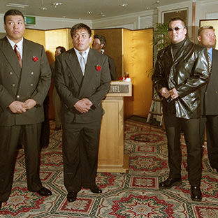 (左から)小川直也、藤田和之、蝶野正洋、天山広吉