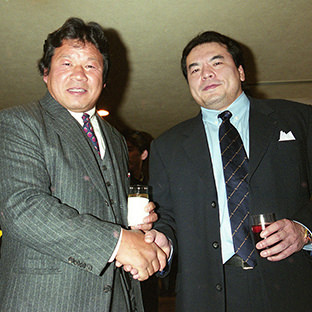 三沢光晴(右)と藤波辰爾