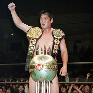 三冠ヘビー級選手権 三沢光晴×田上明 田上明、三冠ヘビー級初戴冠