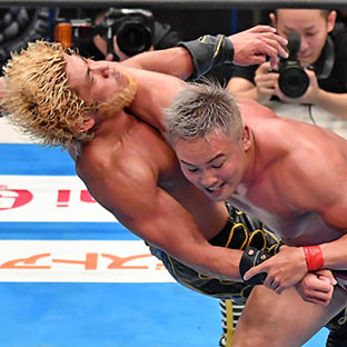 IWGP-ヘビー級選手権試合、オカダ・カズチカ×ＳＡＮＡＤＡ-レインメーカー