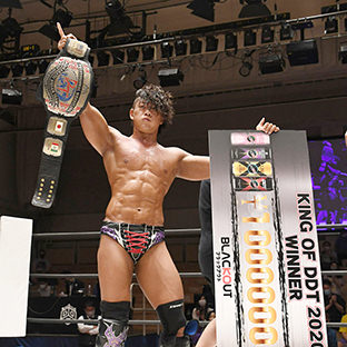KING-OF-DDT-２０２０決勝戦、遠藤哲哉×T-Hawk、優勝した遠藤哲哉