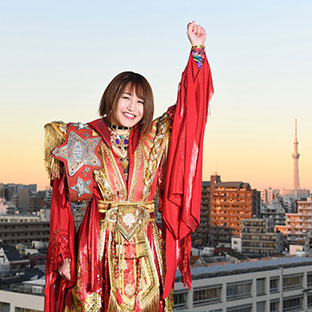 女子プロレス大賞を受賞した朱里